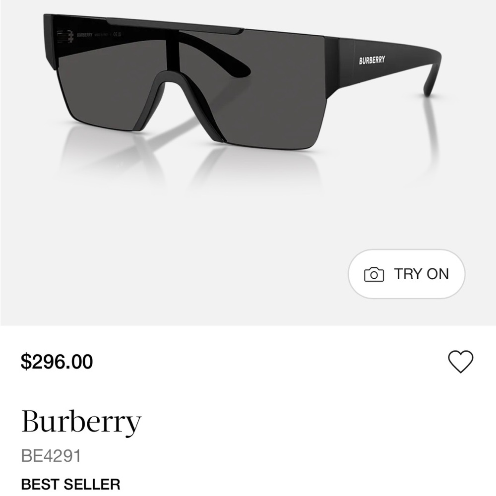 Burberry Black Designer Sunglasses